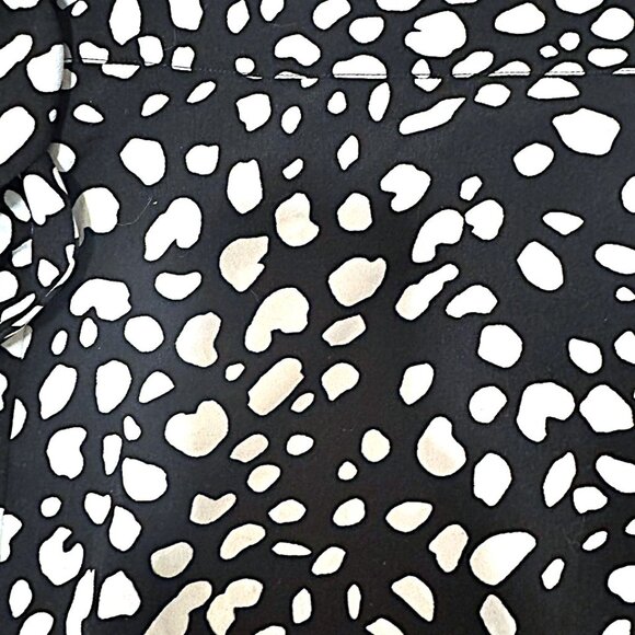 Lulus Black Animal Print Wrap Midi Skirt - Size S - Picture 5 of 6